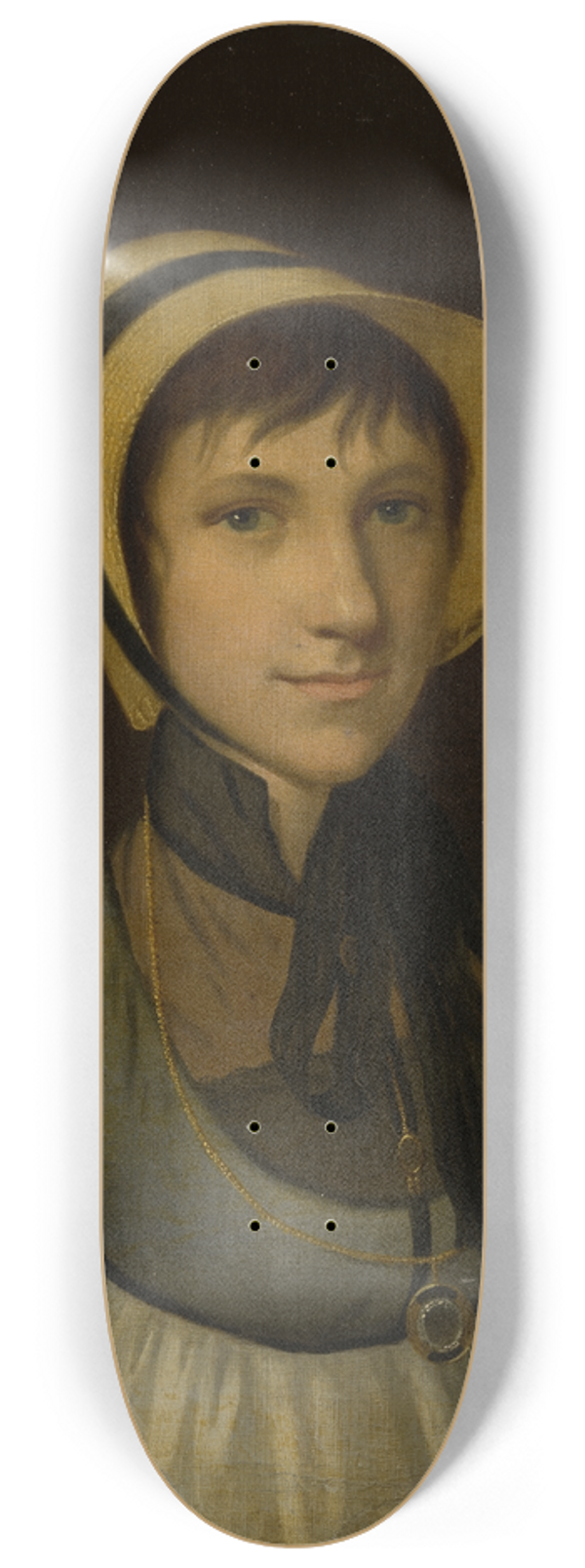 Johann Friedrich August Tischbein - Portrait of Marie Barbara Lauck 8.25 inch art skate deck