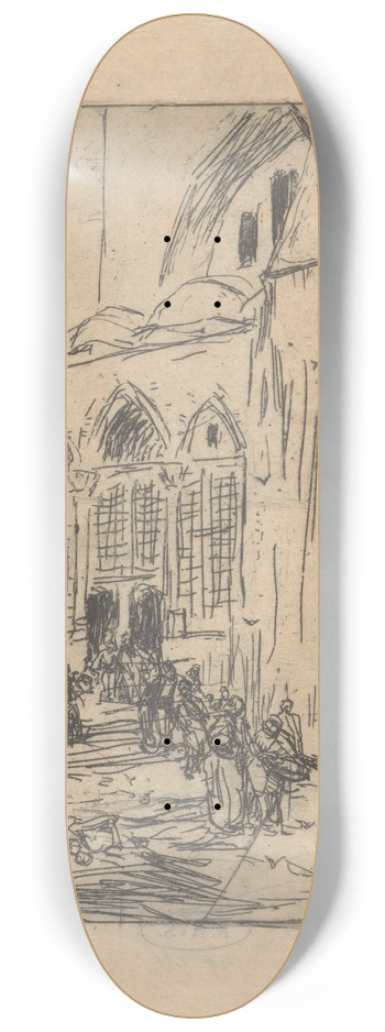 Marius Bauer - Sleymaniye-moskee in Constantinopel 8.25 inch art skate deck