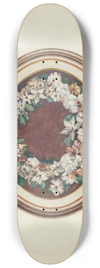 Marius Hansen - Feather Wreath 8.25 inch art skate deck