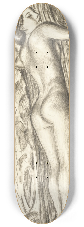 Mark Gertler - Nude Lying on a Bed 8.25 inch art skate deck