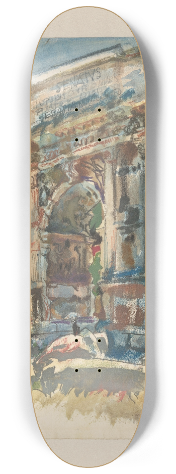 Martin Monnickendam - De boog van Titus, Rome 8.25 inch art skate deck