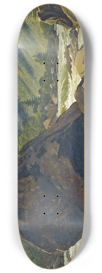 Martinus Rrbye - An Erratic Rock In The Rapids 8.25 inch art skate deck