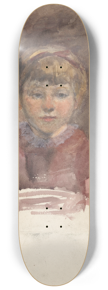 Martinus van Andringa - Kinderportretje, en face 8.25 inch art skate deck