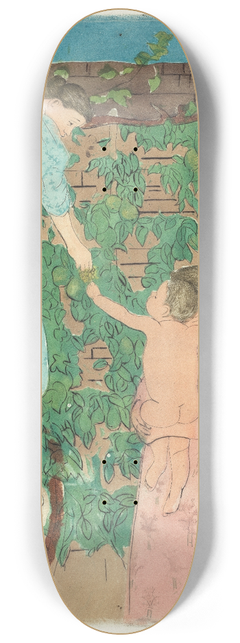 Mary Cassatt - Gathering Fruit 8.25 inch art skate deck