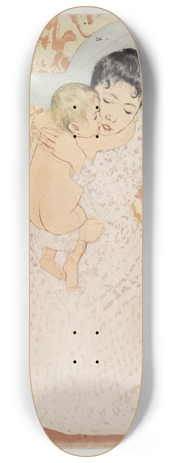 Mary Cassatt - Maternal Caress 8.25 inch art skate deck