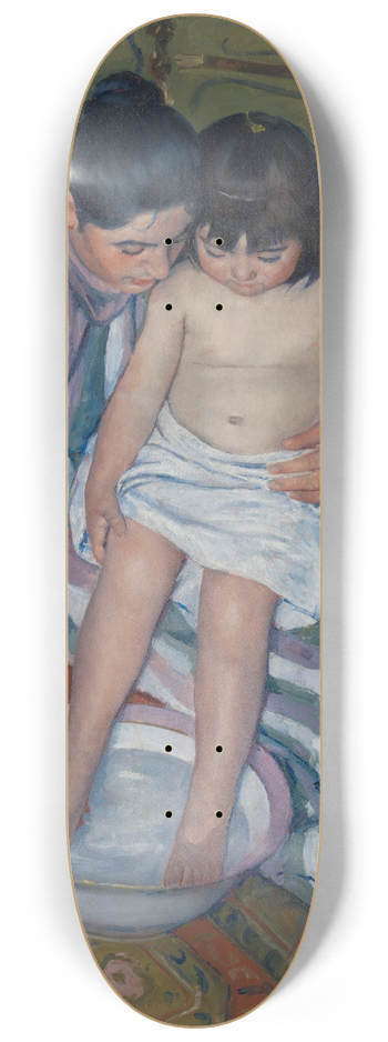 Mary Cassatt - The Childs Bath 8.25 inch art skate deck