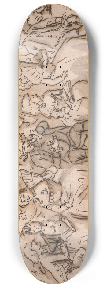 Matthew Haughton - A Fashionable Audience 8.25 inch art skate deck