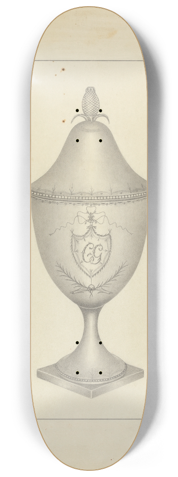 Matthew Mangiacotti - Silver Sugar Bowl 8.25 inch art skate deck