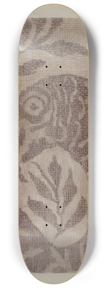 Maud M. Holme - Handwoven Coverlet 8.25 inch art skate deck