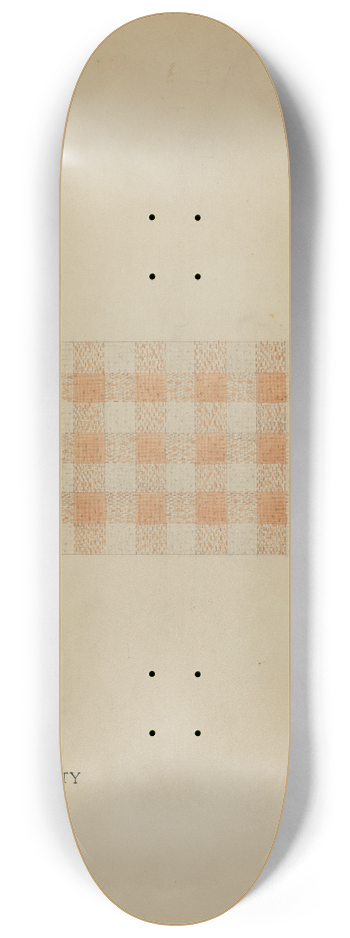 Maud Schmid - Piece of Linen 8.25 inch art skate deck