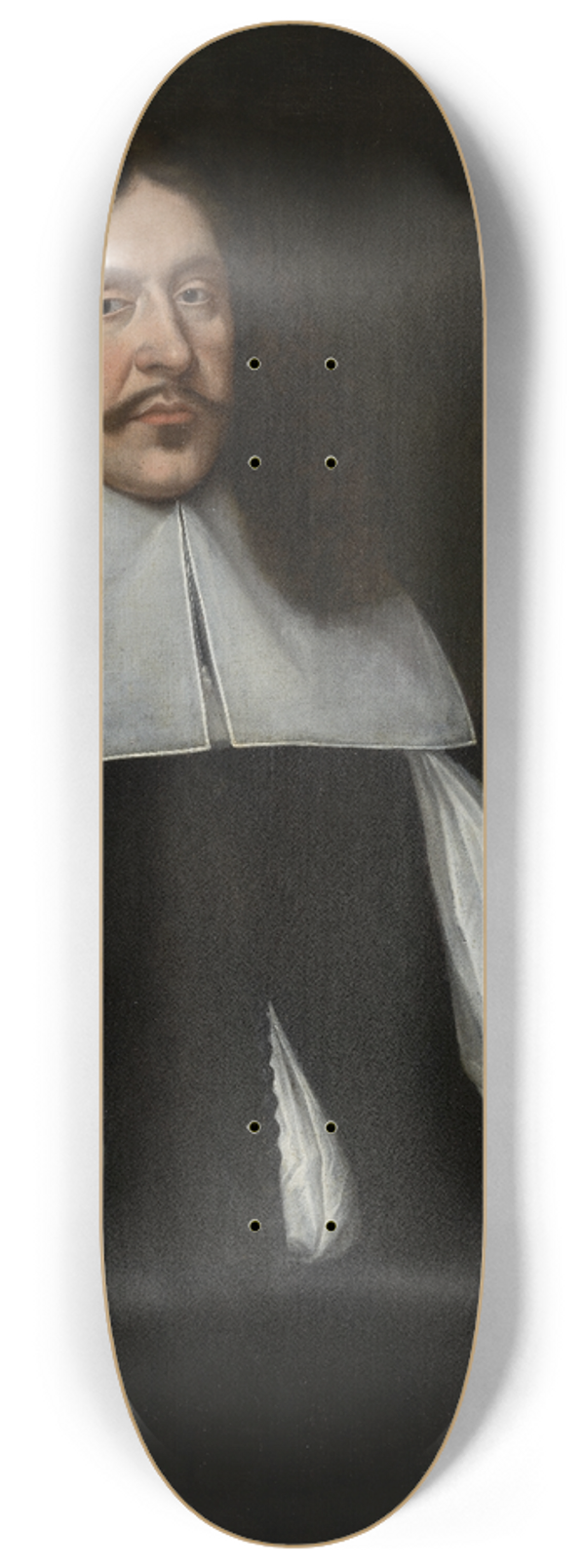Johann Friedrich Trescher - Portrait of Heinrich Wilhelm von Kellner 8.25 inch art skate deck