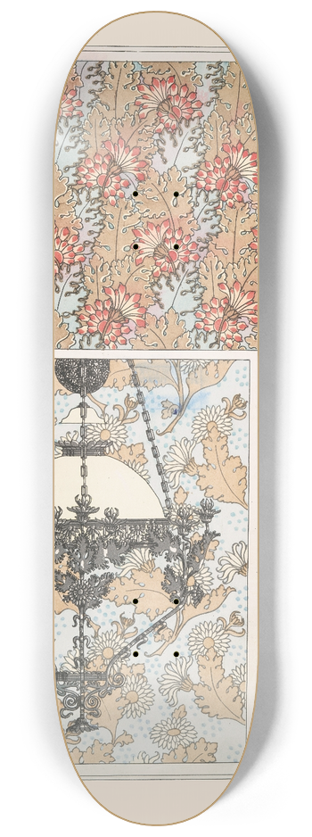 Maurice Pillard Verneuil - Chrysanthme 3 8.25 inch art skate deck