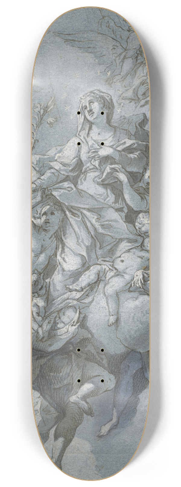 Johann Georg Bergmller - The Immaculate Conception 8.25 inch art skate deck