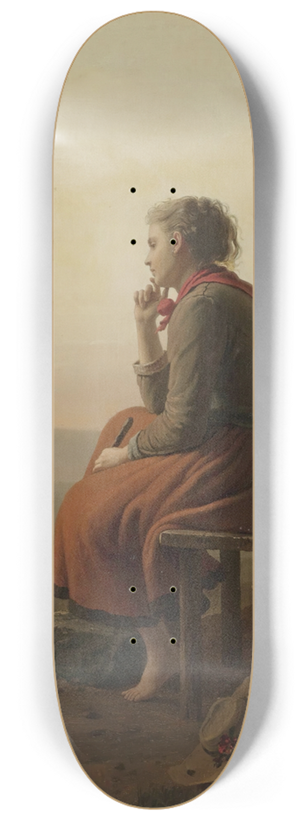Johann Georg Meyer von Bremen - Auf Der Hhe (Over The Hills And Far Away) 8.25 inch art skate deck
