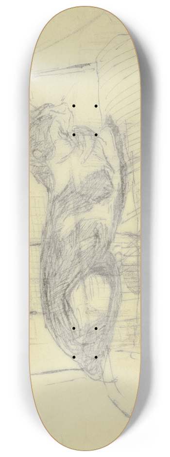 Max Beckmann - Architecture 8.25 inch art skate deck