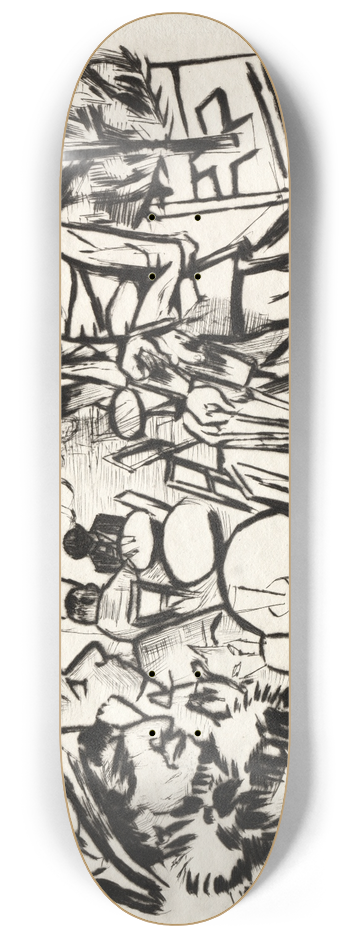 Max Beckmann - Christmas 1919 8.25 inch art skate deck
