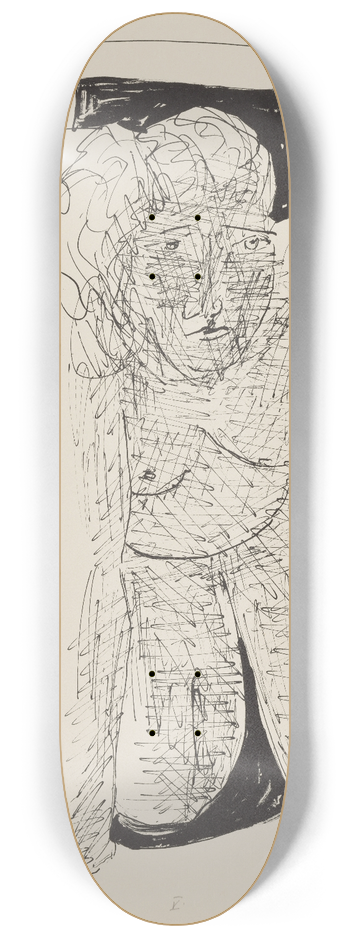Max Beckmann - Crawling Woman 8.25 inch art skate deck
