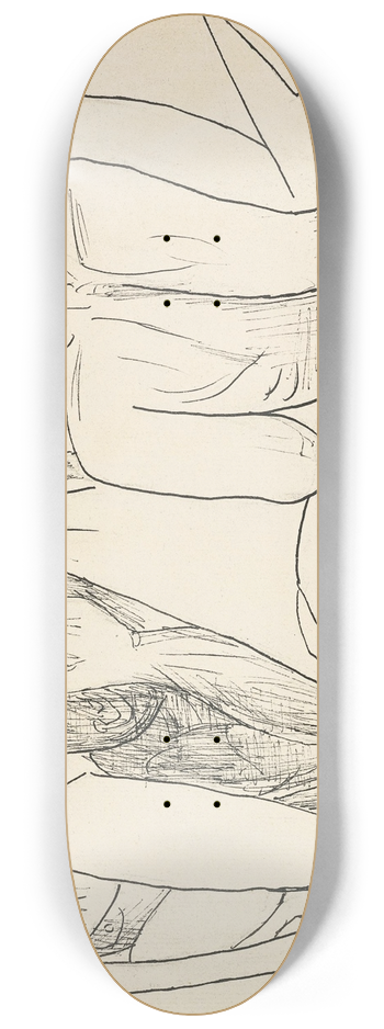 Max Beckmann - Eiermenschen (Ostern) 8.25 inch art skate deck
