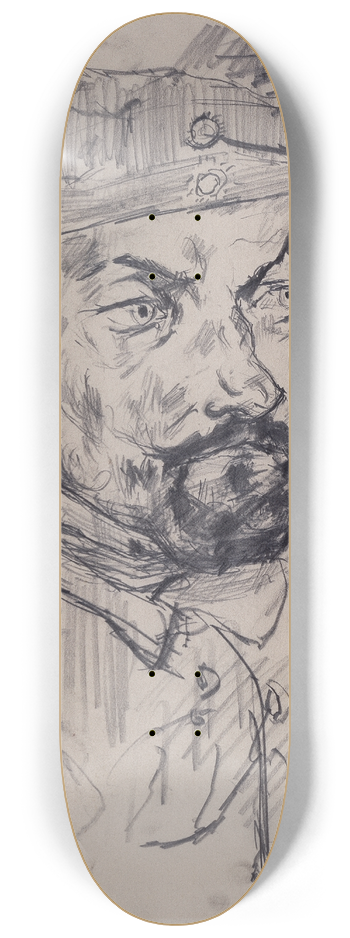 Max Beckmann - Homeguard Soldier Ernst Pflanz 8.25 inch art skate deck