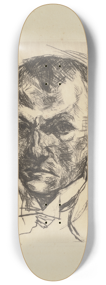 Max Beckmann - Self-Portrait 8.25 inch art skate deck