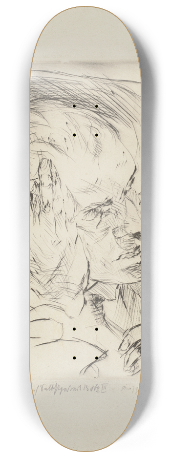 Max Beckmann - Self-Portrait, Hand to Cheek 8.25 inch art skate deck