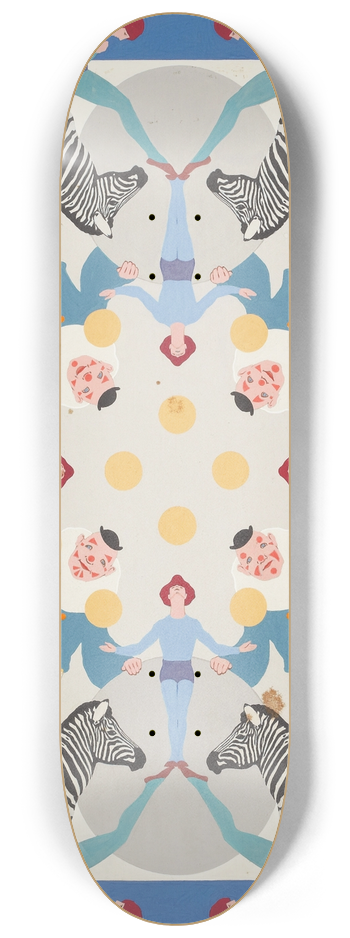 Maxfield Parrish - Circus Bed Quilt 8.25 inch art skate deck