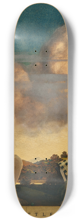 Maxfield Parrish - The Little Peach 8.25 inch art skate deck