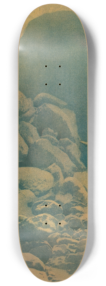 Maxfield Parrish - The valley of diamonds. 8.25 inch art skate deck
