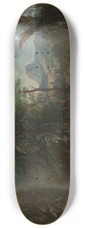 Maximilian Joseph Schinnagl - Waldlandschaft Morgen 8.25 inch art skate deck