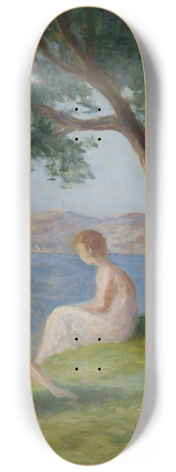 Maximilien Luce - Baigneurs  St. Tropez 8.25 inch art skate deck