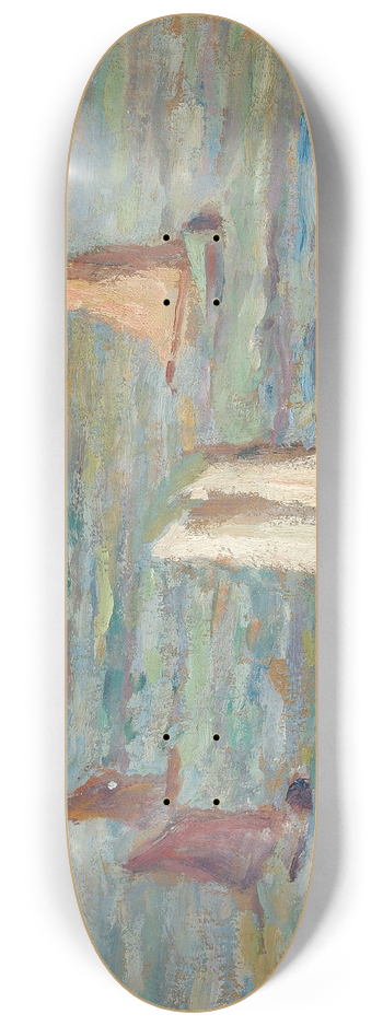 Maximilien Luce - Bateaux aux environs dHonfleur 8.25 inch art skate deck