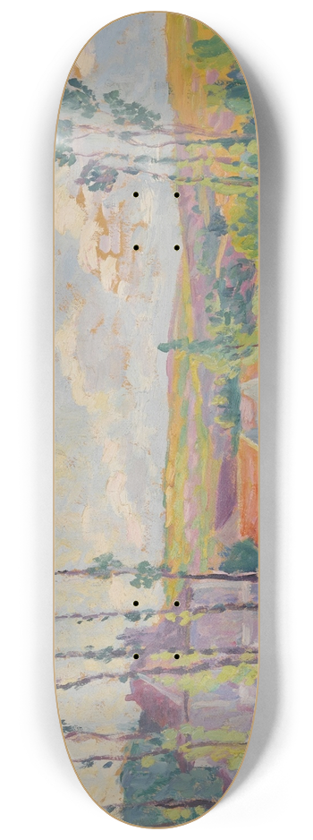Maximilien Luce - Moulineux, la teinderie 8.25 inch art skate deck