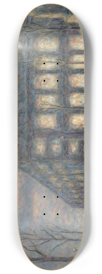 Maximilien Luce - Paris, la place du Thtre du Chtelet 8.25 inch art skate deck