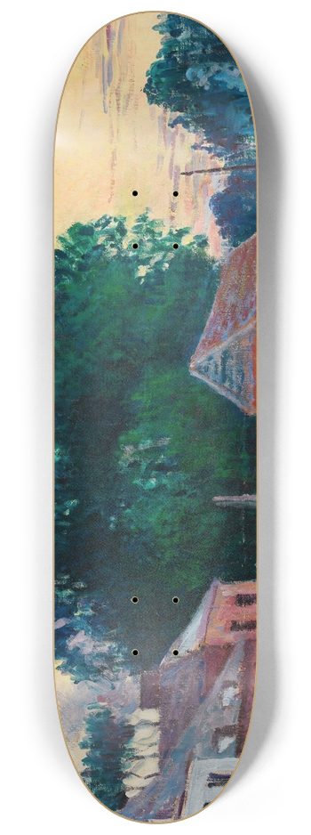 Maximilien Luce - Paris, Le Quartier De Vaugirard 8.25 inch art skate deck