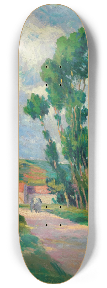 Maximilien Luce - Paysage  Moulineux 8.25 inch art skate deck