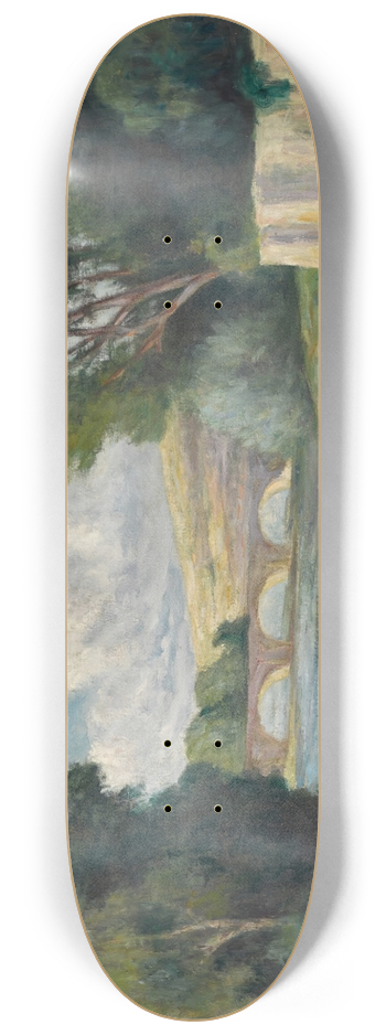 Maximilien Luce - Rolleboise, baigneurs prs du bras de Seine 8.25 inch art skate deck