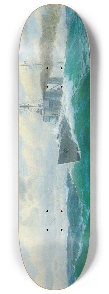 Max Jensen - Gunboat on the High Seas 8.25 inch art skate deck