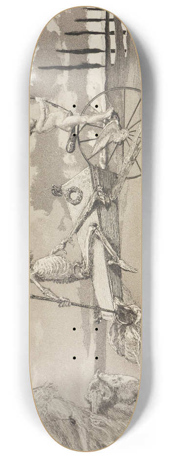 Max Klinger - Amor, Tod und Jenseits (Intermezzi, Opus IV, Blatt 12) 8.25 inch art skate deck