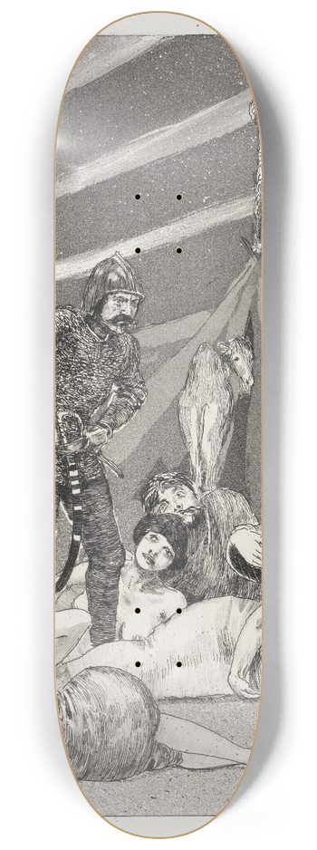 Max Klinger - Das Lager (Zelt, Opus XIV, 1. Teil, Nr. 5) 8.25 inch art skate deck