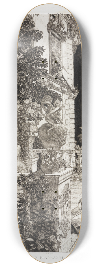 Max Klinger - In Flagranti (Dramen, Opus IX, Blatt 1) 8.25 inch art skate deck