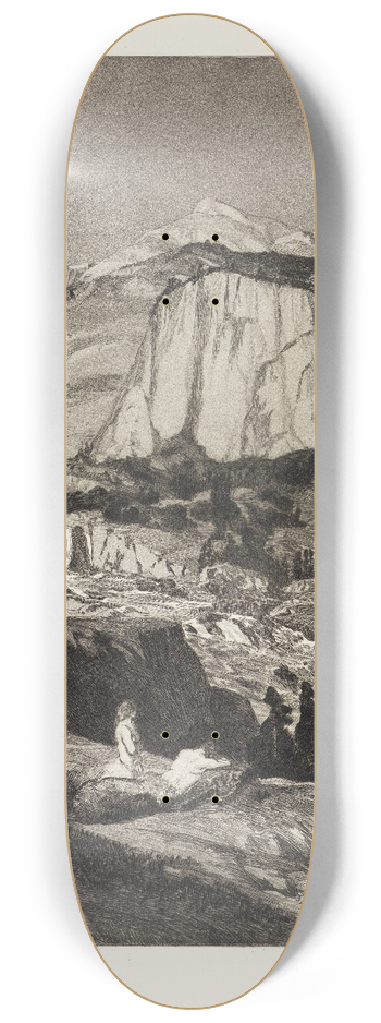 Max Klinger - Mondnacht (Intermezzi, Opus IV, Blatt 4) 8.25 inch art skate deck