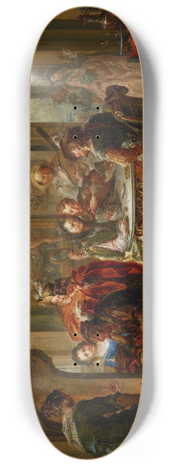 Johann Georg Platzer - The Pleasures of the Seasons; Winter 8.25 inch art skate deck