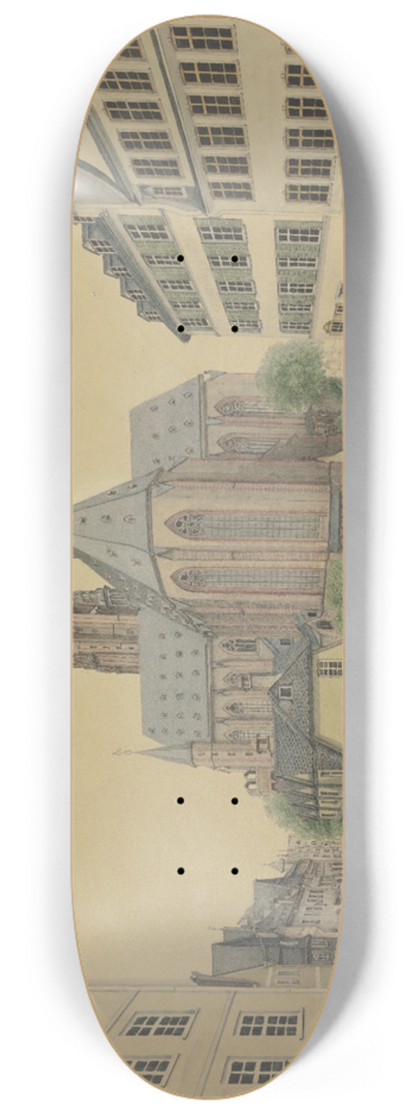 Johann Georg Reinheimer - Der Dom zu Frankfurt am Main 8.25 inch art skate deck