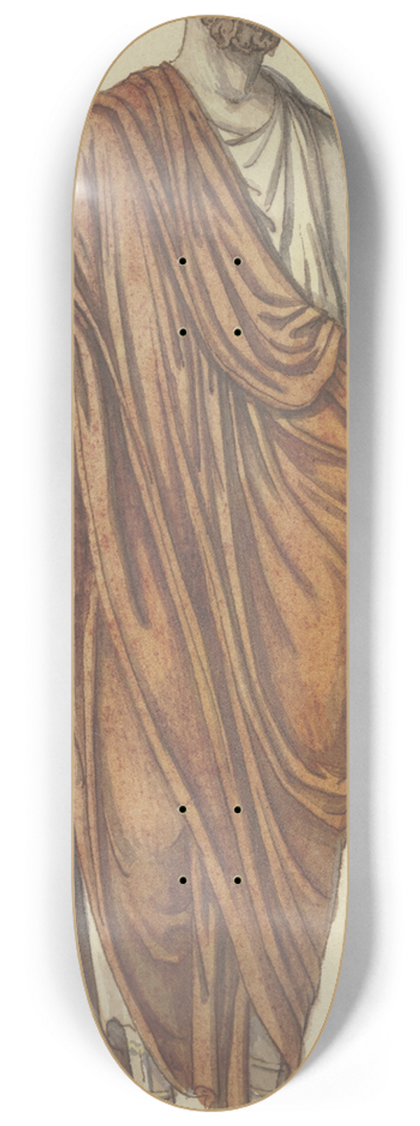 Johann Georg Schtz - Rmischer Konsul; Stehender Mann in rmischer Tracht (zu Goethes Rmischem Karneval) 8.25 inch art skate deck
