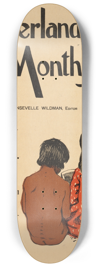 Maynard Dixon - Overland monthly, 28th year anniversary number July 1895 8.25 inch art skate deck