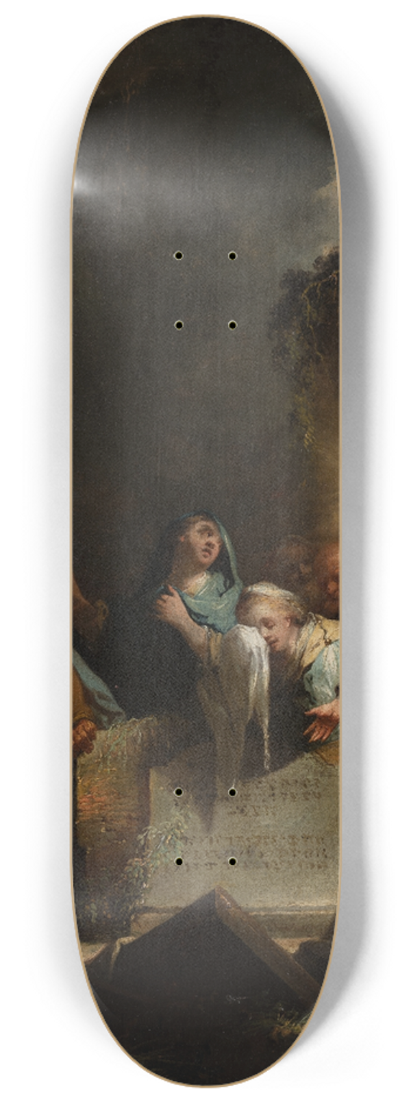 Johann Georg Trautmann - The Raising of Lazarus 8.25 inch art skate deck
