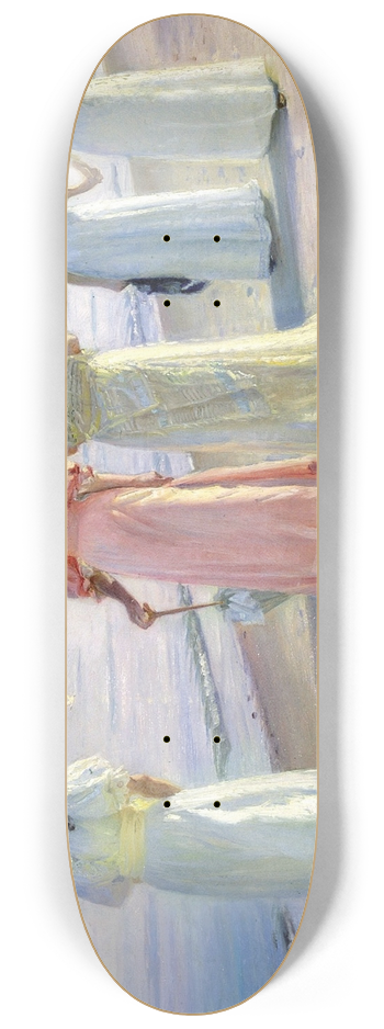 Michael Ancher - A stroll on the beach 8.25 inch art skate deck