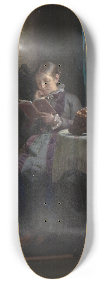 Michael Ancher - The Artists Wife Reading 8.25 inch art skate deck