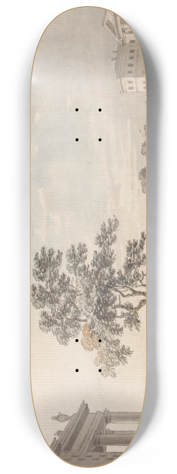 Michael Angelo Rooker - Carlton House from Pall Mall 8.25 inch art skate deck