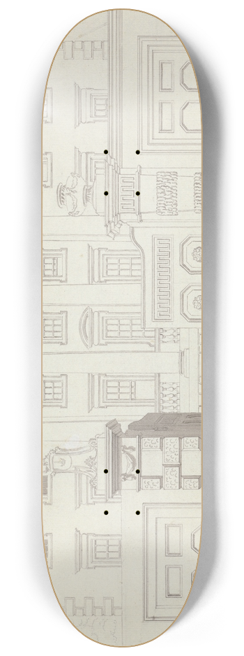 Michael Angelo Rooker - Gateway and Facade of a House 8.25 inch art skate deck
